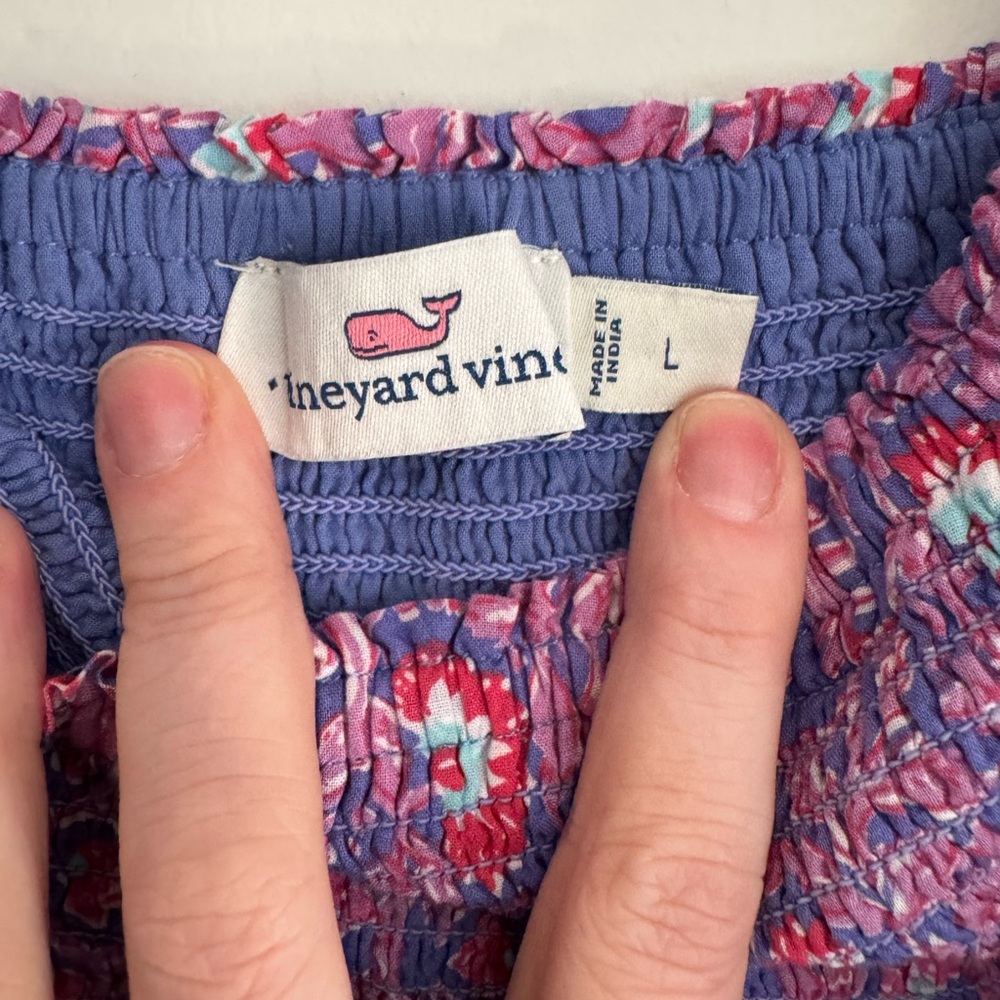 Vineyard Vines Katama Tile Violent Print Maxi Dress - Picture 4 of 6